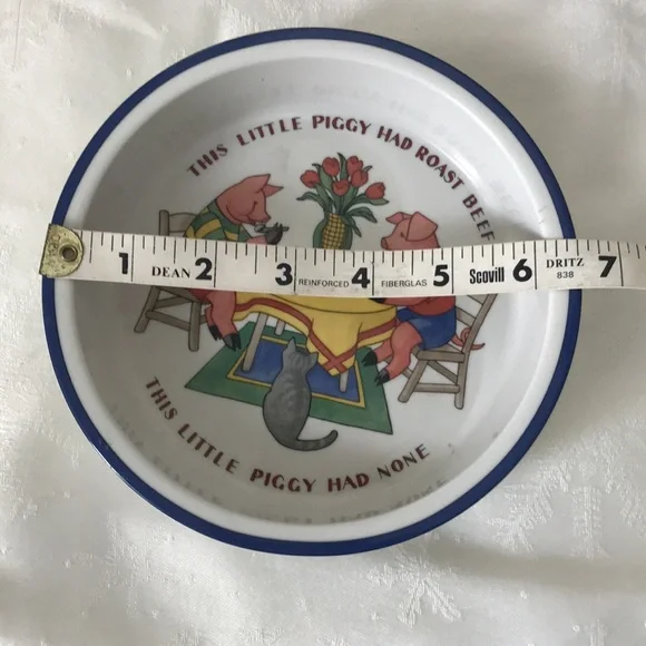 Tiffany 1992  “ Five Little Pigs”dish set - Picture 11 of 13